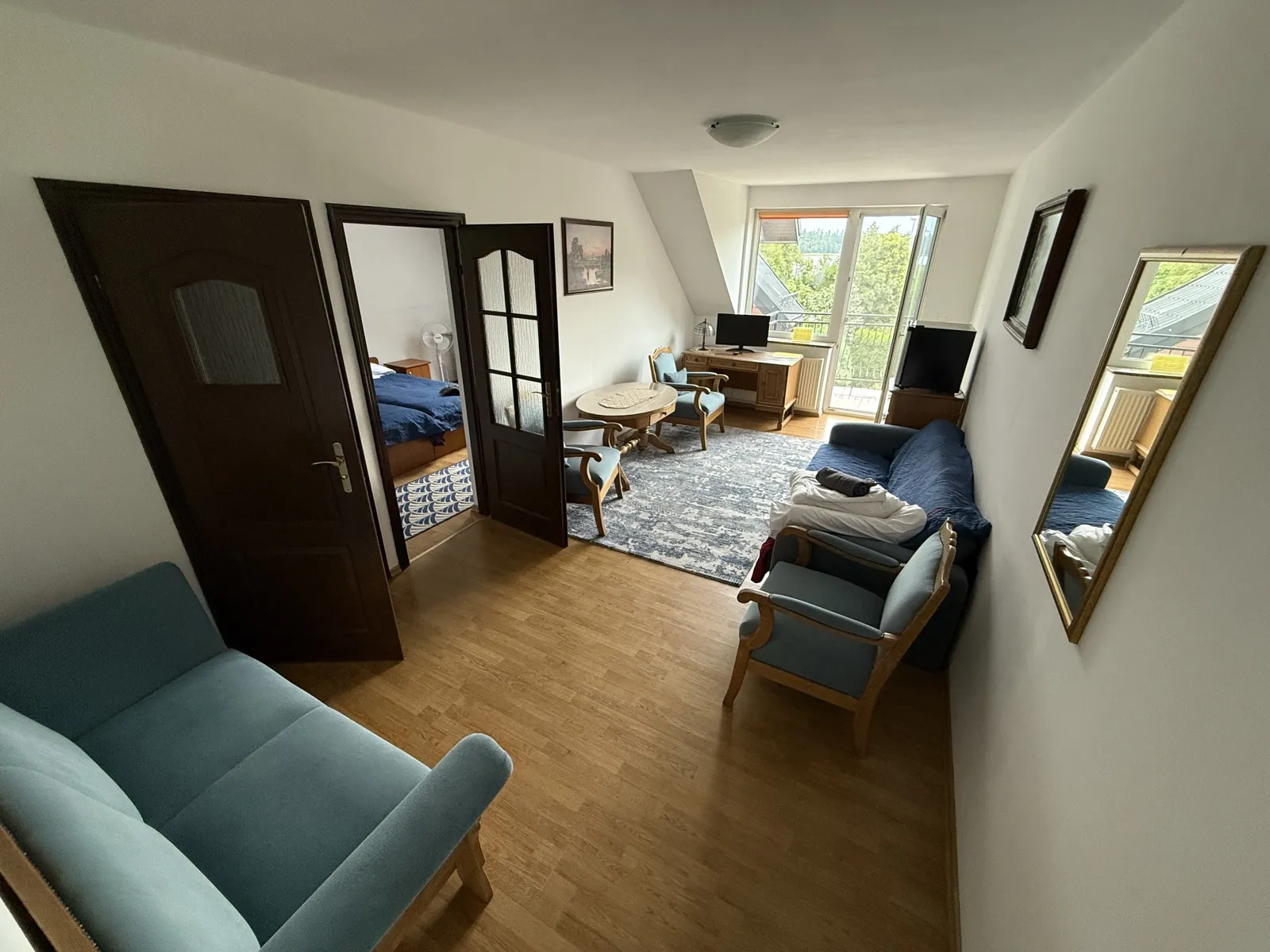 Pokój 6-osobowy #2 w VITA Augustów z widokiem na jezioro