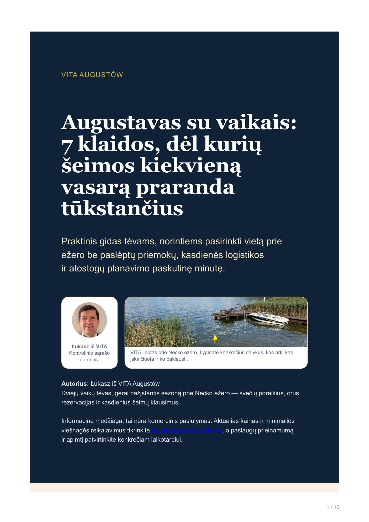 PDF gido viršelis: Augustavas su vaikais — 7 klaidos